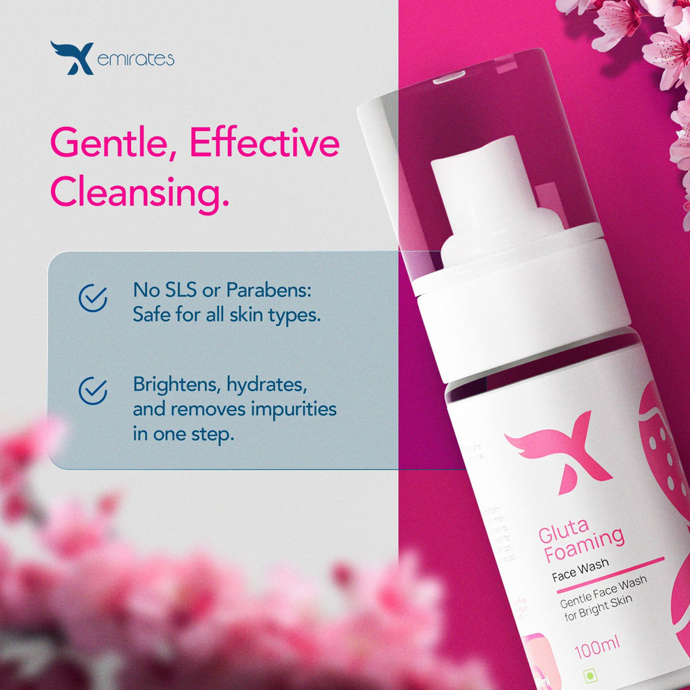 Gluta Foaming Facewash by X Emirates